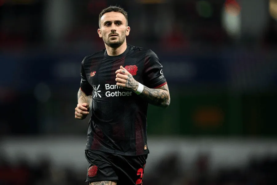 加西亚对阵奥林匹亚科斯触球140次，创本赛季欧冠单场纪录